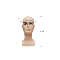 Realistic Features Male Mannequin Head Long-Lasting Hairpiece Display Stand for Trade Exhibition