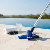 Pool Vacuum Head Blue Pool Vacuum Head with Mesh Bag Heavy-Duty
