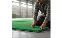 Interlocking Dryland Ski Mat Rounded Protrusions Modular Ski Mat Flexible Combination Sports Gear Green