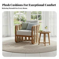 4 Pieces 4-Piece Woven Sofa Collection Weather-Resistant Outdoor Furniture Deep Seating Sturdy Construction for Terrace, Balcony