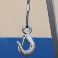 Retrieval Tripod with Winch Portable Aluminum Retrieval Tripod Foldable Lifting Hoist for Utility Workers, Confined Space