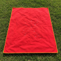 Picnic Blanket with Waterproof Backing for Outdoor Activities, Thickened Padded Polyester Microfiber Camping Mat, Solid Color Beach Blanket