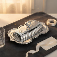 Stainless Steel Butter Dish Retro Design Kitchen Storage Compact Size