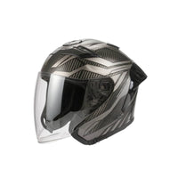 Helmet with Dual Visor Aerodynamic Carbon Fiber Helmet Lightweight Vented for Motorcyclists, Motorcycle Riding, Daily Commuting