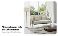 Light Luxury Design Curved sfir Single Sofa Soft Upholstery Armchair Comfortable sfirrest Home Seating Creative outline for homeowners, Interior Designers, Business Owners, Living Room, Reception Area, Hotel Lobby, perusing corner