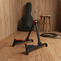 Foldable V-Shaped Guitar Stand Tool-Effortless Installation Folding Guitar Stand No Assembly Required for Practice