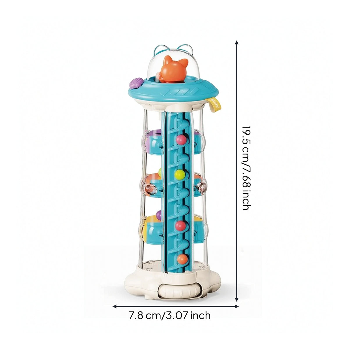 Activity Center with Internal Track Travel-Friendly Toddler Activity Tracker Toy Portable Compact for Toddlers, Home