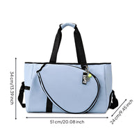 Large Tennis Shoulder Bag Shoe Compartment Tennis Tote Bag Water-Resistant Athletic Gear