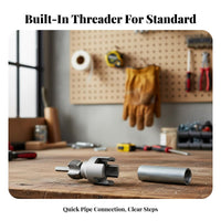 Long-Lasting Internal External Pipe Threader Wear Resistant Water Pipe Thread Repair Tool Blade for DIY Enthusiasts, Plumbing Installation