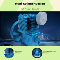 4-cylinder compressor head inflates tires fast