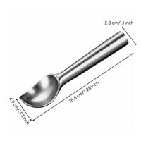Stainless Steel Ice Cream Scoop Brushed Finish Ice Cream Scoop Single-Piece