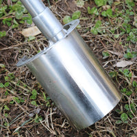 Bulb Planter Metal Seedling Transplanter Lightweight Tube Style Easy Soil Removal Seedling Hole Digger for Gardeners, Farmers, Farm