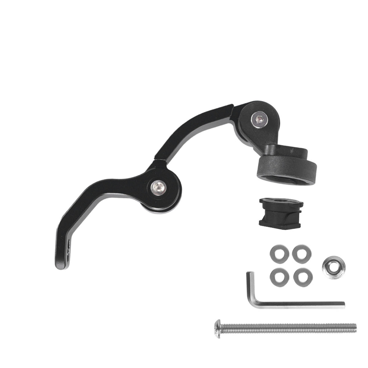 Bike Light Mount with Hardware Rotatable for Cyclists, Commuters