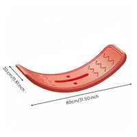 Curved Balance Board Opening Ended Play Wobble Board Non-Slip Surface Physical Activity Toy for Playroom