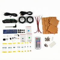 Electronics Assembly Kit Transparent Acrylic Radio Speaker Kit Rectangular for Electronics Hobbyists
