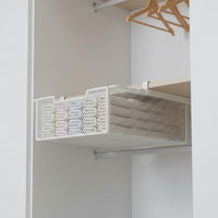 Wardrobe Pull-out Basket Strong Load-Bearing Slide-out Under Shelf Basket