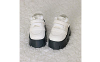 1/4 BJD Shoes Black and White BJD Shoes Easy to Match Lace-up Doll Boots