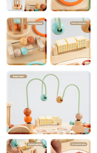 Wooden Multi-Functional Busy Game Table for Kids Early Education