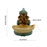 Ganesha Statue Wealth and Prosperity Elephant God Sculpture Good Luck for Garden