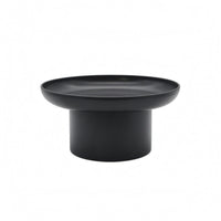 Round Tabletop Tray Shallow Pedestal Tray Minimalist for Table Surface, Entryway