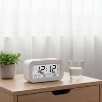 Rechargeable Alarm Timepiece Quiet Temperature Alarm Timepiece Night Light
