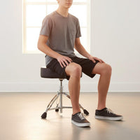 Drum Throne Stable Metal Legs Adjustable Drum Throne Non-Slip Feet for Drumming
