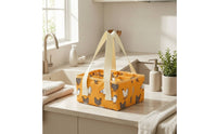 Egg Basket with Pockets Portable Foldable Egg Basket Deep-Pocketed for Farm