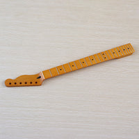 22-Fret TL Style DIY Electric Guitar Neck, 6-String Yellow Matte Maple