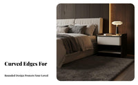 Single-Drawer End Table Italian design Nightstand Sleek Aesthetic for Entryway