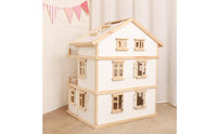 Miniature House  Dollhouse Realistic Design Buildable Dollhouse Playset for Children