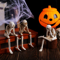 Halloween Skeleton Resin Figurine Set - Hear No Evil, See No Evil, Speak No Evil