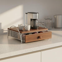 Coffee Machine Stand Rustic Design Coffee Station Rack Heavy Duty