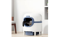 Pull-out Automatic Litter Box Low-Entry Enclosed Litter Box Large Pet Furniture for Cats, Multi-Cat Households, Living Room, Apartment