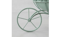 Garden Cart Planter Wire-and-Scroll Cart Planter Stand Vintage-Style Plant Stand  Wheels for Home Stylists, Gardeners, Balcony