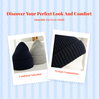 Knit Hat, Wool, Thick, Breathable, For Cycling, Hiking