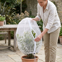 Drawstring Zipper Plant Protection Net Bag for Greenhouse Orchard Garden - Thickened Anti-Bird Insect Netting