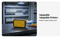 Handheld Wire Label Printer Rechargeable Label Creator Twin Power Supply