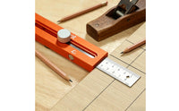 Scribing Tool with Leveling Tool Precision Adjustable Marking Gauge Double Scale