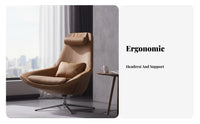 Sail Design Rotating Chair Nordic and Theme Single Sofa Soft Padded Padding Sculptural for-Male for Adults, Homeowners