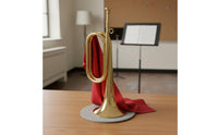 Bugle Loud Sound Brass Bugle Polished Finish Ceremonial Trumpet for Procession