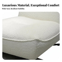 Oversized Rotating Single Sofa Soft Puff Design Statement Armchair Modern Artistic Look Ergonomic Comfort for Readers, Adults