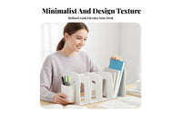 Partitioned Book Rack with Pen Holder Multifunctional for Distant Workers