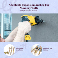Zinc anchor with rust-resistant bolt