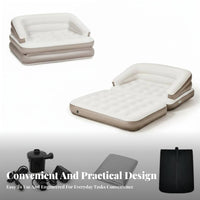 Inflatable Pad with Pump additional Thick Inflatable Lounger with Pillow for Campers