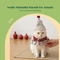 Pet Bonding Scarf, Candy Hat, Comfortable for Small Pets