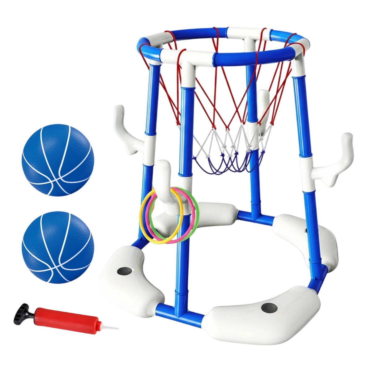 Swimming Pool Basketball Set Pool Basketball Hoop Easy to Assemble for Backyard