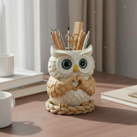 Pen Holder Home Decor Resin Desk Organizer Cute Office Accessory for Study Room