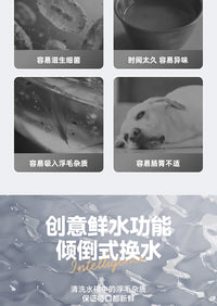 猫咪饮水机净污分离恒温加热无线智能自动倾倒狗狗喂水器宠物用品
