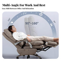 Reclining Highspine-Supporting Chair with Footrest Height Adjustable Highspine-Supporting Recliner with Footrest 360° Rotate