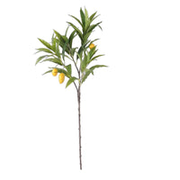Artificial Mango Branch Tall Authentic with Realistic Leaves